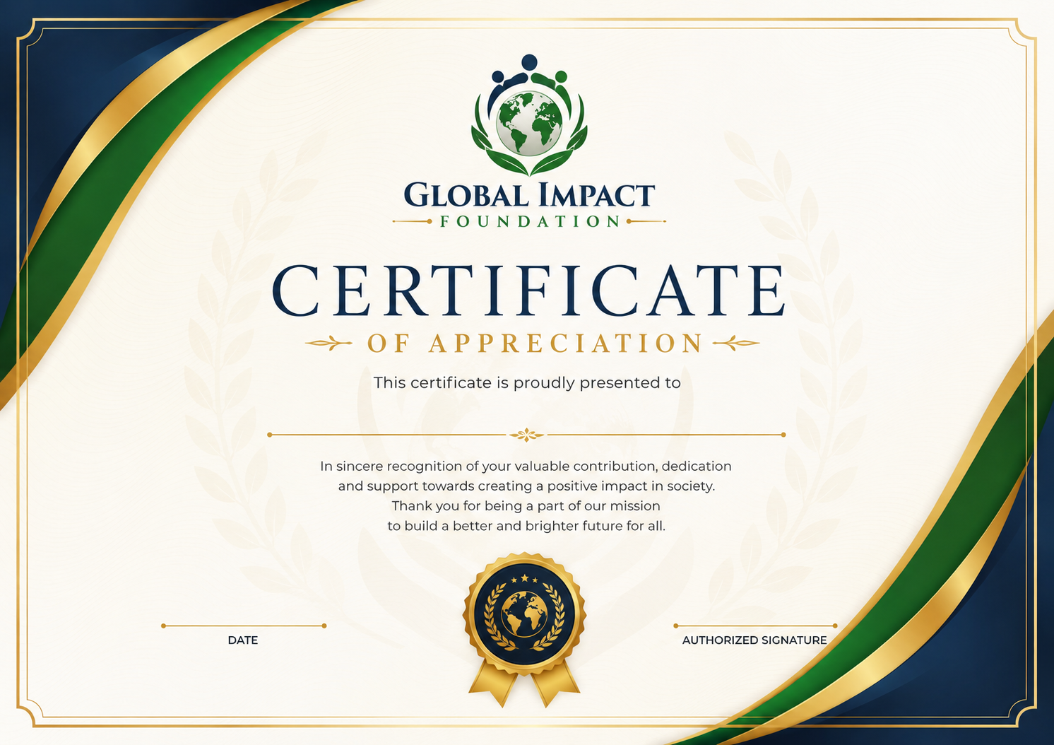 Best Community Impact Recognition